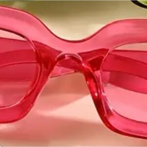 Pink y2k inspired glasses